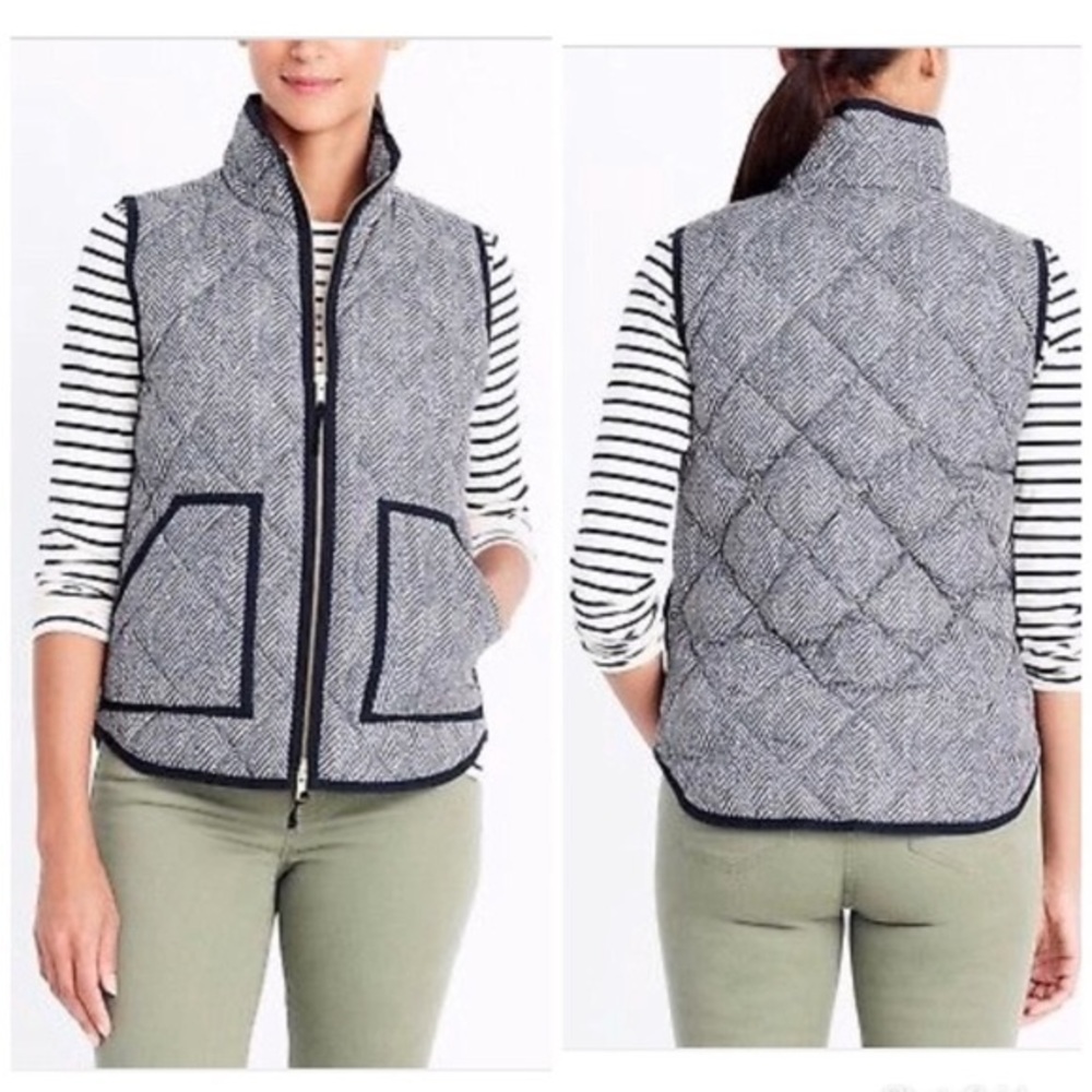 J. Crew Herringbone Vest XS